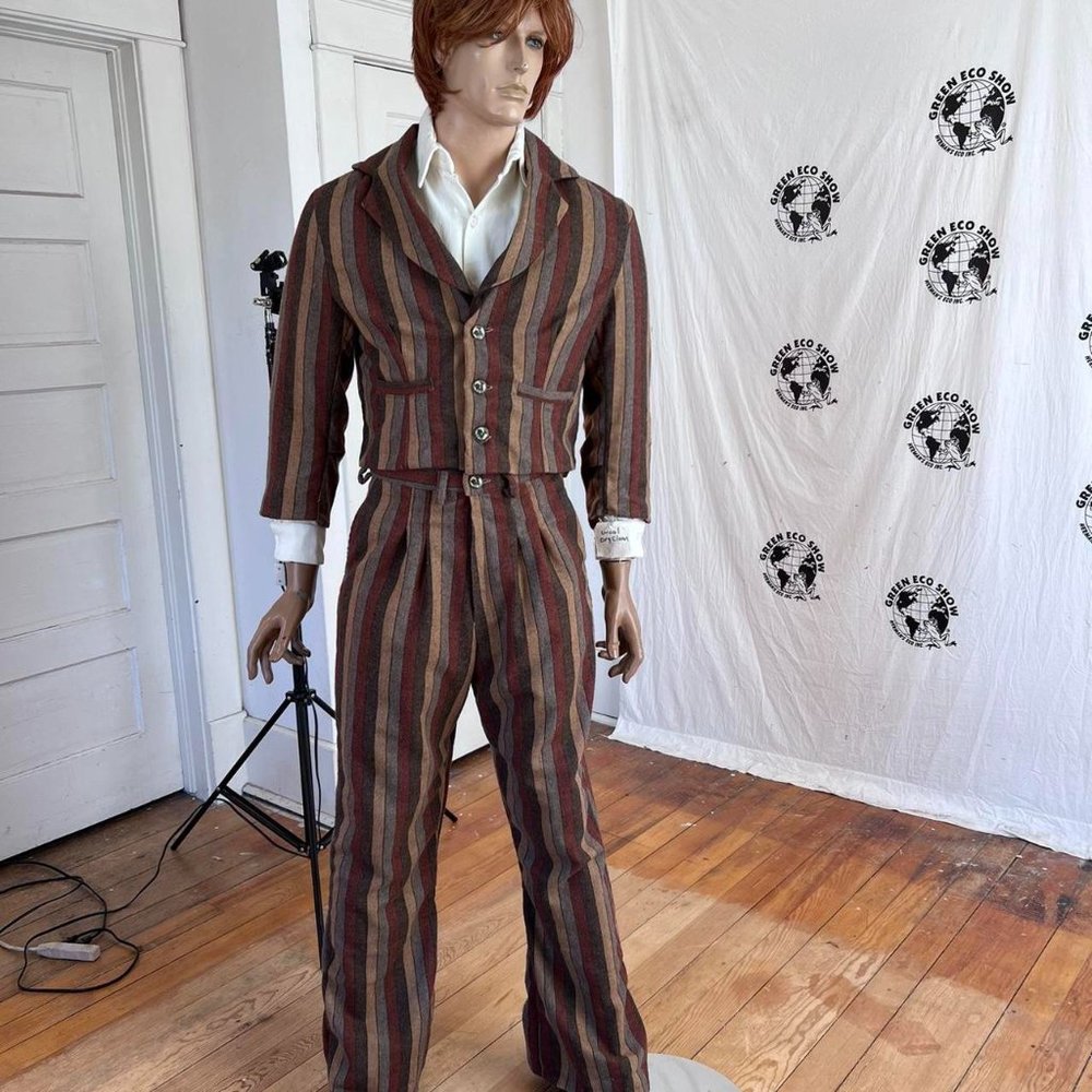 Mens Western Suit Striped NWT Hermans USA sz 40 Wool